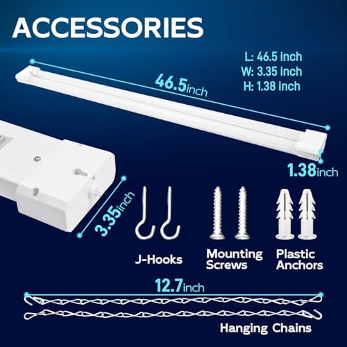 hykolity 4FT Linkable LED Shop Light for Garage, 6500LM - Image 6