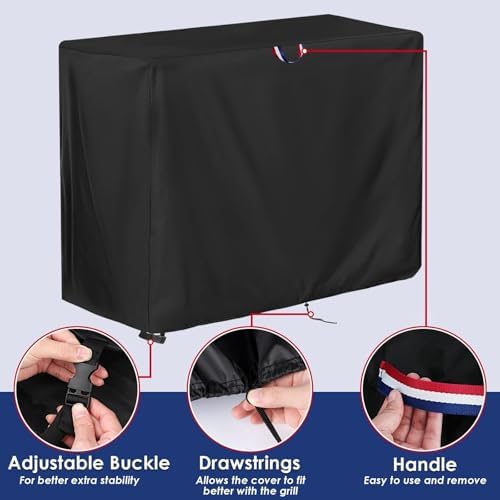 57 Inch Grill Cover for Royal-Gourme-t GB6000 Propane Gas Griddle - Image 3