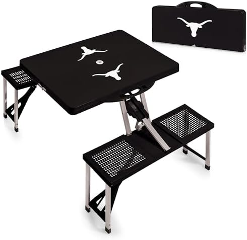 PICNIC TIME NCAA North Carolina Tar Heels Folding Picnic Table - Camping Table - Outdoor Table with Umbrella Hole - Image 4
