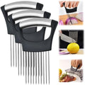 2025 Upgraded Onion Slice, New Stainless Steel Onion Chopper for Slicing, Chopper Slice Assistant Tool, Cutter for Slicing of Meat, Onion, Potato, Tomato Kitchen Gadgets (3) by NQAFH