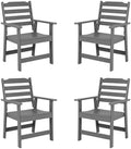 FUNBERRY Outdoor Dining Chairs Set of 4, HDPE Patio Chairs for Outside by FUNBERRY