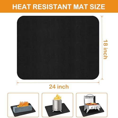 24 x18 inches Heat Resistant Mat for Countertop & Table Grill Mat - Image 3