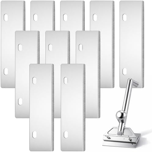 Hicarer 10 Pack 6" Stainless Steel Grill Scraper Blades for BBQ Grill Clean by Hicarer
