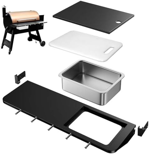 Utheer Folding Front Shelf for Traeger Pro 34, Century 885, Texas Elite 34 by Utheer