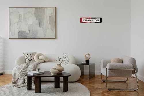 Champion Metal Sign 4x16in Motivational Retro Plaque for Gym Office Bedroom Home Decor Wall Art Cool Room - Image 4