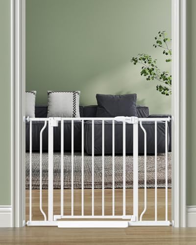 Baby Gate Auto Close, 29"-40" Dog Gate Indoor for Stairs & Doorways by Cideny
