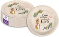 Birthday Galore Peter Rabbit Girl's Baby Shower - 32 Piece Disposable Party Supplies - Spring Baby Shower Decorations - Round Party Plates - Large 9" Paper Plates In Bulk by BirthdayGalore