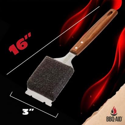 Bristle Free Grill Brush Cleaner and Scraper for Barbecue, Replaceable Head - Image 6