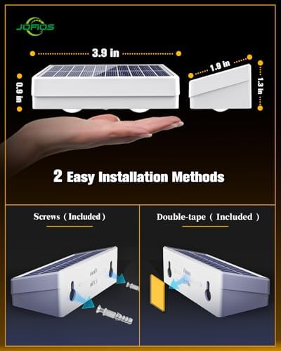 JOFIOS Solar Fence Lights 12 Pack, 50 Lumens Outdoor Fence Solar Lights with 12 Modes RGB Color Glow LED Solar Lights Outdoor Waterproof for Patio, Backyard, Deck, Fence, Railing.（White Shell） - Image 5