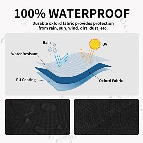 Easy-Going Patio Heater Cover, 89"H x 33"D x 19"B, Black - Image 3