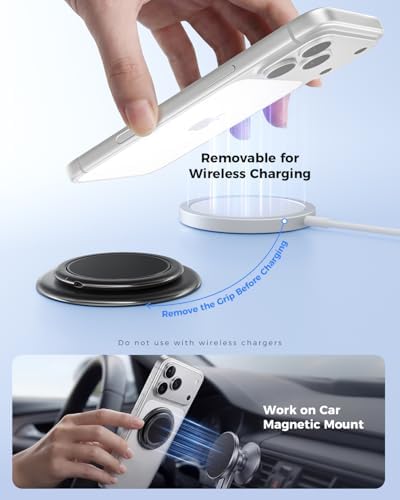 SUPERONE Double-Sided MagSafe Phone Grip, Adjustable Magnetic Ring Stand - Image 6