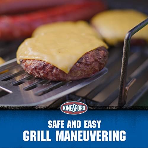 Kingsford Stainless Steel BBQ Grill Spatula, Red & Black Handle - Image 2