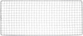HARFINGTON Square BBQ Grill Net 17.3"x7.5" Stainless Steel Cross Wire Barbecue Mesh Mat for Baking Smoking Charcoal Grilling Roasting by HARFINGTON