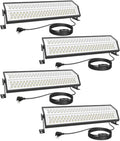 LED Shop Lights, 125W 17500LM Double-Sided Linkable Garage Lighting 4 Pack by Unknown
