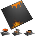 29×29 inch Heavy Duty Large Under Grill Mats for Outdoor Grill, Double-Sided Fireproof, Waterproof, Oil Proof Deck and Patio Protector, BBQ Mat Grill Floor Mats Fireplace Fire Pit Mat by Unknown