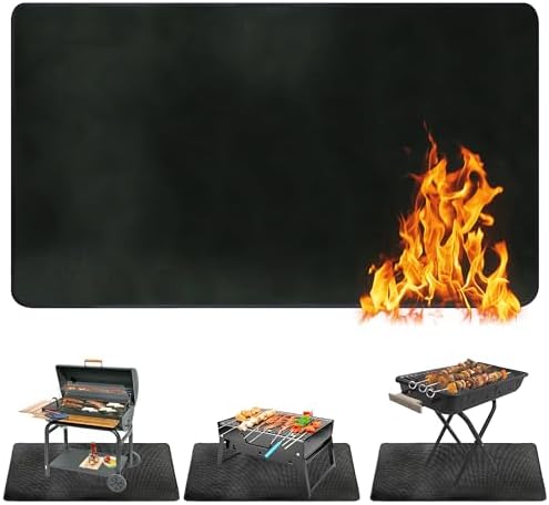 Ogrmar 65 x 48 Inch Under Grill Mats for Outdoor Grill Deck Protector by Ogrmar