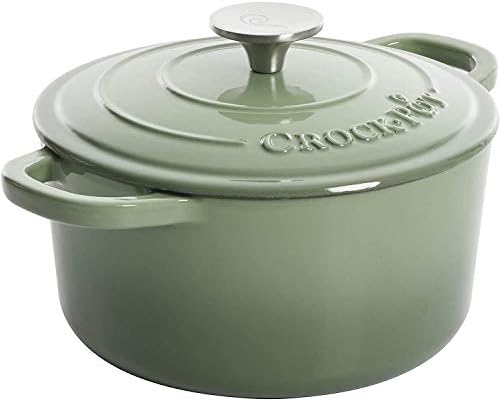 Crock-Pot Artisan Round Enameled Cast Iron Dutch Oven, 3-Quart, Gradient Red - Image 3