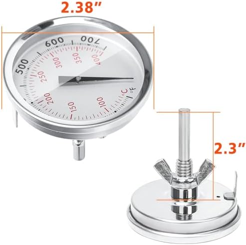 Hisencn 2-3/8 Inch Grill Thermometer for Weber Genesis and Summit - Image 2