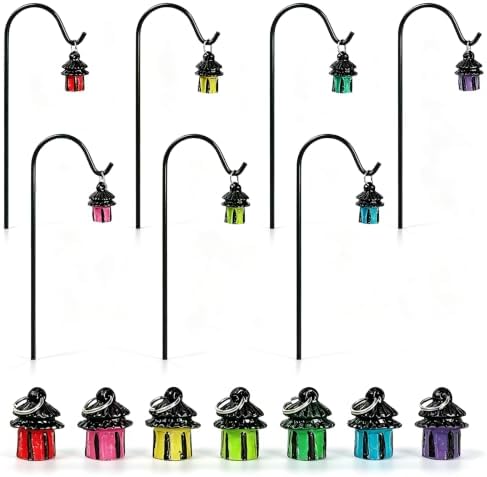 Mini Fairy Garden Light Accessories Outdoor Decor Luminous Lantern Stakes by Unknown