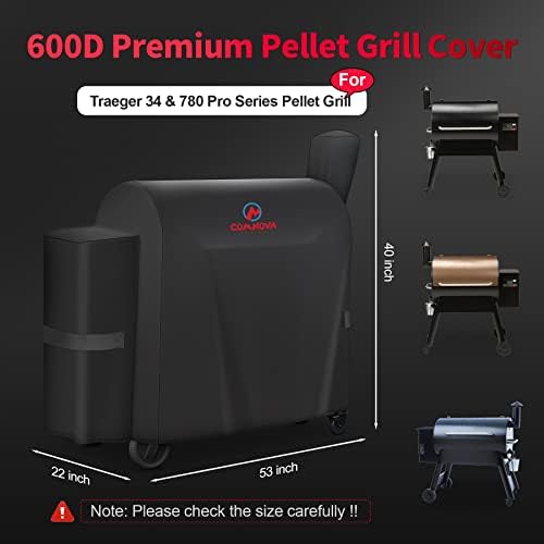 Comnova 600D Grill Cover for Traeger Pro 34 & 780 Series - Image 2