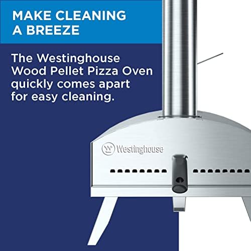 Westinghouse Wood Pellet Artisan Outdoor Pizza Oven -Stainless Steel Portable Pizza Ovens,Wooden Pellet - Image 5