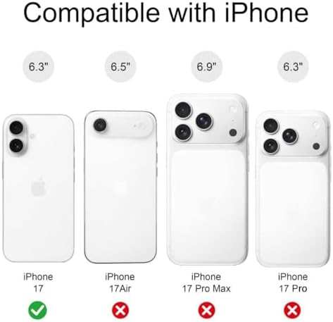 for iPhone 17 Case, Magnetic Matte Frosted Dual-Layer Striped Phone Case for Women, Retro Aesthetic Cover Compatible with Mag Safe Accessories - Cocoa Stripe - Image 3