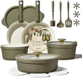 CAROTE 21pcs Ceramic Cookware Sets, Nonstick Pots and Pans Set Non Toxic by CAROTE