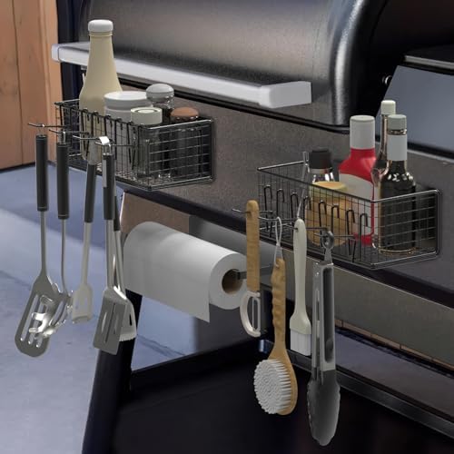 2 Pack Magnetic Storage Bins and Paper Towel Holder for Traeger Grills - Image 7