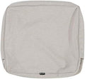 Classic Accessories Montlake FadeSafe Water-Resistant Patio Lounge Back Cushion Cover, 21 x 15 x 4 Inch, Heather Grey, Patio Furniture Cushion Covers by ClassicAccessories