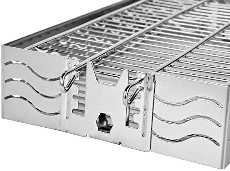 Charkettle Stainless Steel Rotisserie Ring Kit and Stainless Steel Flat Spit Rotisserie Grill Basket - Image 7