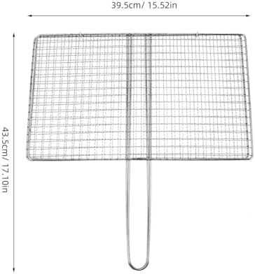 BESPORTBLE Fish Grill Basket, Fish Grilling Basket for Outdoor Stainless Steel Folding Grill Accessories Grill Basket for Bar Camping Picnics Parties - Image 2