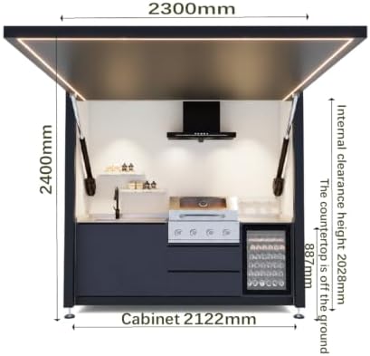 Sunnyjoy Modular Outdoor Kitchen Pro, Premium Aluminum Cabinet System-2 - Image 2