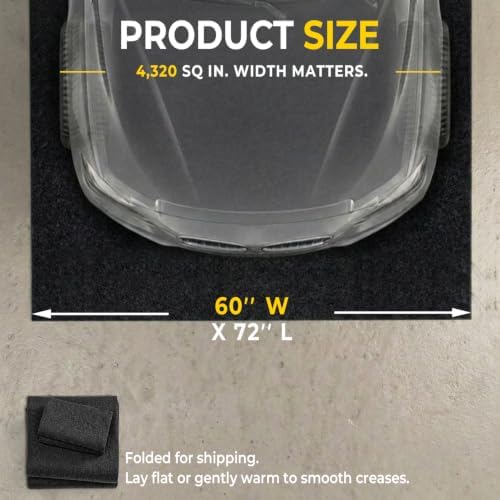 Heavy Duty Oil Spill Mat, Oil Mat, Garage Floor Mats for Under Car, 60"x72" - Image 2