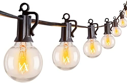 Brightown Outdoor String Lights 55FT Patio Lights with 50 Edison Glass Bulb by Brightown