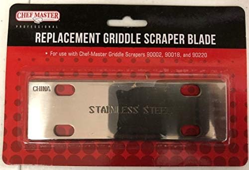 Chef Master Griddle Scraper Replacement Blade, 5.5 Inch Wide, Steel - Image 2