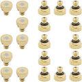 Beduan Brass Misting Nozzles Low Pressure Atomizing Misting Sprayer for Outdoor Cooling System 0.012" Orifice (0.3 mm) 10/24 UNC Garden (Pack of 20) by Beduan