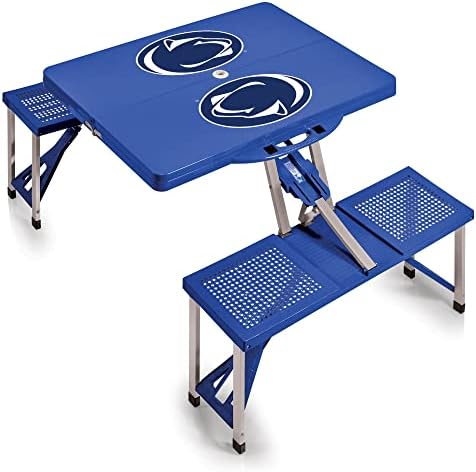 PICNIC TIME NCAA North Carolina Tar Heels Folding Picnic Table - Camping Table - Outdoor Table with Umbrella Hole by PicnicTimeFamilyofBrands