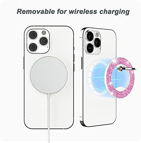 Magnetic Phone Ring Holder for MagSafe, Light Purple - Image 2