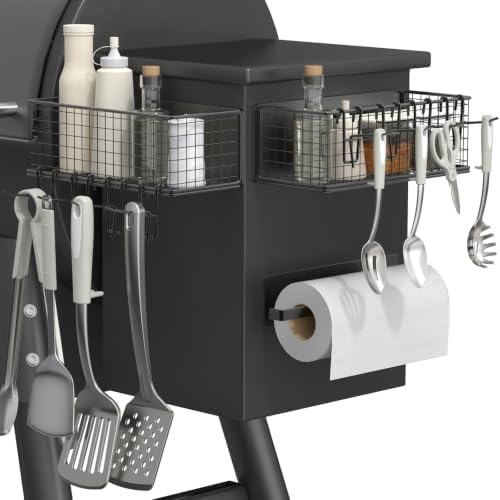 2-Pack Magnetic Storage Bins with Paper Towel Holder for Traeger by lehorra
