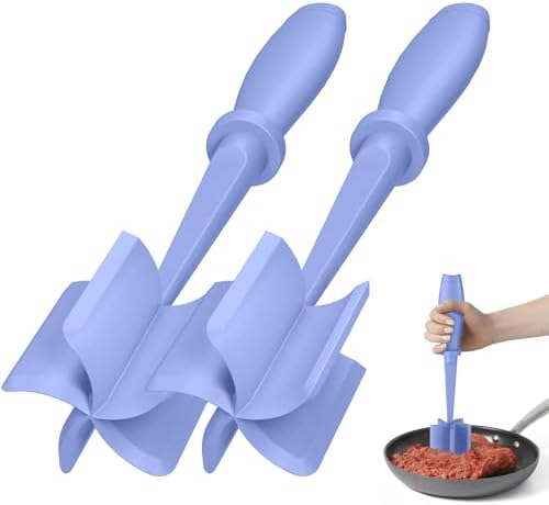 2Pack Meat Chopper Upgrade Hamburger Smasher, Masher for Ground Beef by PGYARD