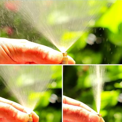 New drip Irrigation kit, Automatic Garden Watering System, Quick Connector and 360-degree Bending Dropper atomizing Copper Nozzle, Garden Plant Lawn Courtyard Watering System. (50FT) - Image 3