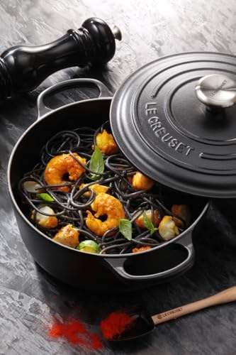 Le Creuset Enameled Cast Iron Round Dutch Oven, 5.5 qt., Licorice - Image 6