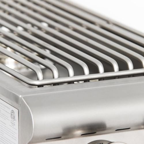Heavy-Duty Stainless Steel Outdoor | Blaze Double Side Burner Natural Gas Grill Barbeque | LED Lights Thermometer | Best Of Backyard For Grilling Masters | BLZ-SB2LTE-NG - Image 3