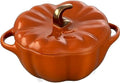 STAUB Ceramic 0.75-qt Petite Pumpkin, Oven & Stove Safe up to 572°F, Pumpkin Dish, Baking Candy Burnt Orange by Unknown