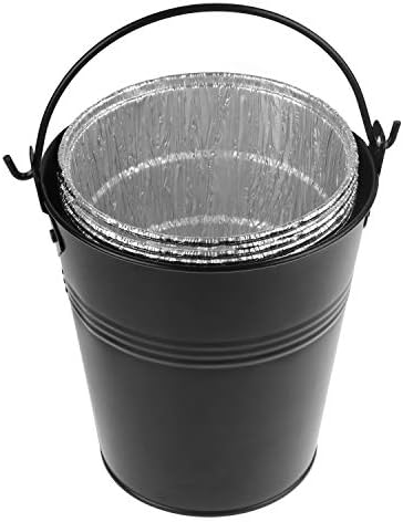 15-Pack Liners & Replacement Traeger HDW152 Drip Grease Bucket for Traeger 20/22/34, Pit Boss, etc Pellets Smoke (Black 15) - Image 4