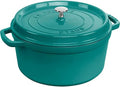 Staub 7-Qt Dutch Oven, Serves up to 8 People, Oven Safe to 500°F Turquoise by Unknown