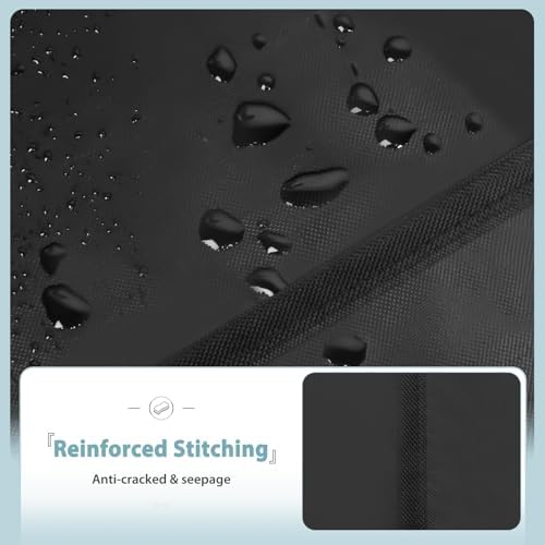 SHINESTAR 58 Inch Grill Cover for Weber Genesis II 300 Series, Heavy Duty Oxford Fabric BBQ Cover Waterproof UV Protection, Windproof with Adjustable Magic Tape Straps - Image 7