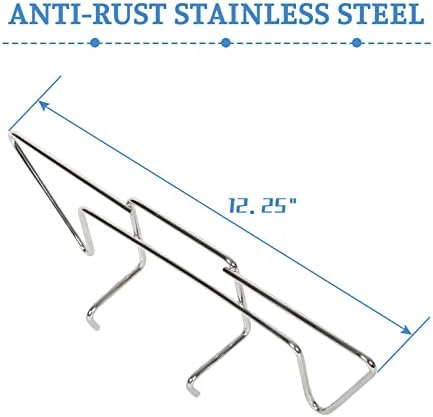 Stainless Steel Charcoal Rails for Weber Charcoal Grill,Indirect BBQ Grilling Accessories for 18/22/26 Inch Weber,Replacement for 7402 Charcoal Rails(Set of 2) - Image 2