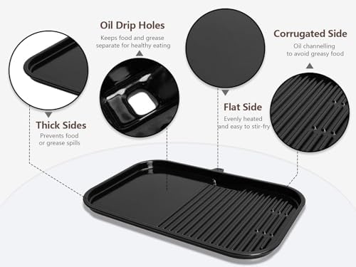 Grill Griddle Plate for Ninja Woodfire Pro XL Connect OG900 OG800 Series - Image 3