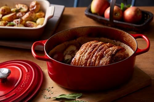 Le Creuset Enameled Cast Iron Oval Dutch Oven, 2.75 qt., Cerise - Image 5